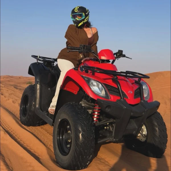 KYMCO MXU 250cc ATV centered for a Dubai quad bike tour