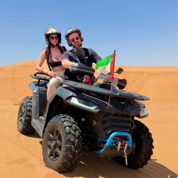 Two-Seater 300cc Quad Bike Dubai Lahbab Desert Two-seater 300cc quad bike for parent and child rides in Dubai
